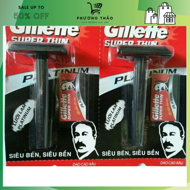 Dụng cụ dao cạo râu Gillette + 1 lưỡi lam màu đen siêu rẻ giá tốt