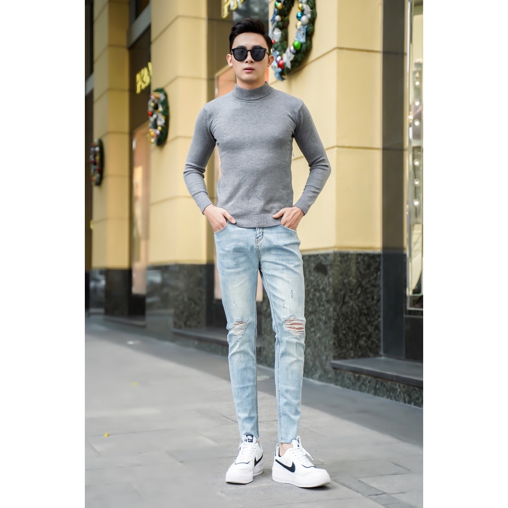 ÁO THUN LEN TAY DÀI CỔ LỌ NGẮN