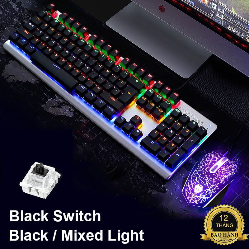 LANGTU M100 | Combo bàn phím cơ + chuột chơi game, Led RGB có 2 loại switch lựa chọn - BẢO HÀNH 12 THÁNG