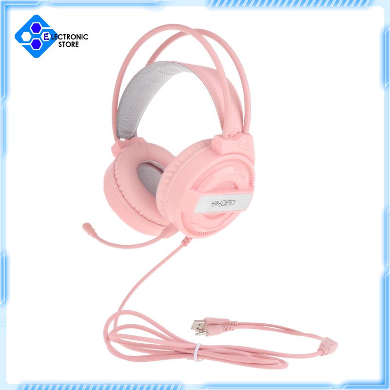 Tai Nghe Trùm Đầu Chơi Game Jack 3.5mm Màu Hồng | BigBuy360 - bigbuy360.vn