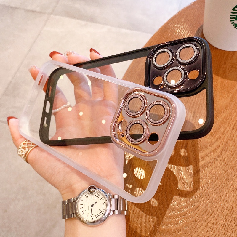 Ốp Điện Thoại iPhone 13 12 Pro max case ốp lưng điện thoại iphone 13 12 promax Silicon Trong Suốt Mạ Viền Sang Trọng Chống Sốc Cho iP 11 12 13 Pro max