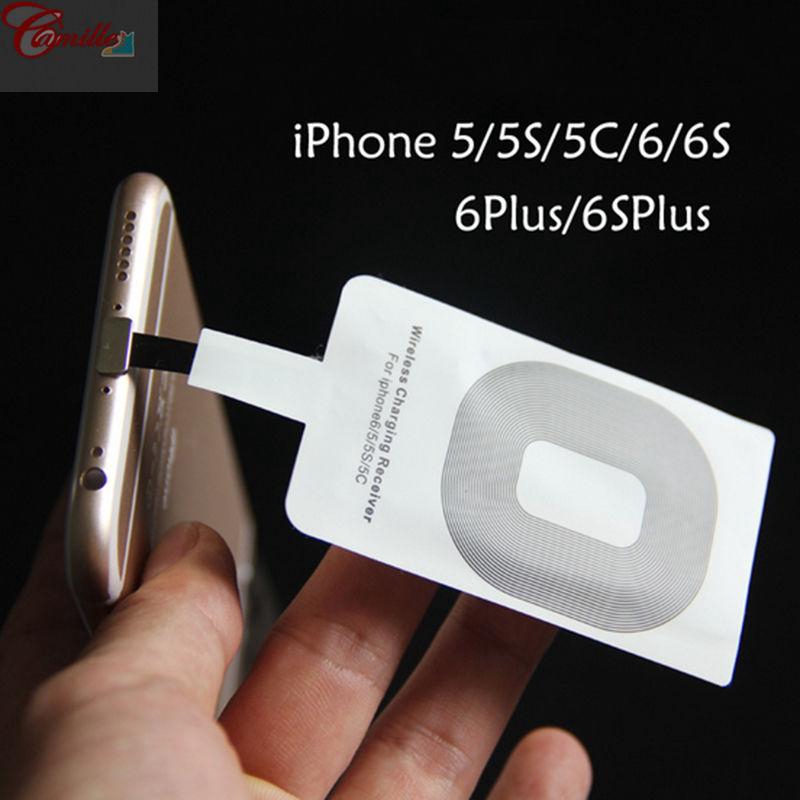 Bộ Sạc Không Dây Qi Cho Iphone 5 / 5s / 5c / 6 / 6s / 7 Thời Trang