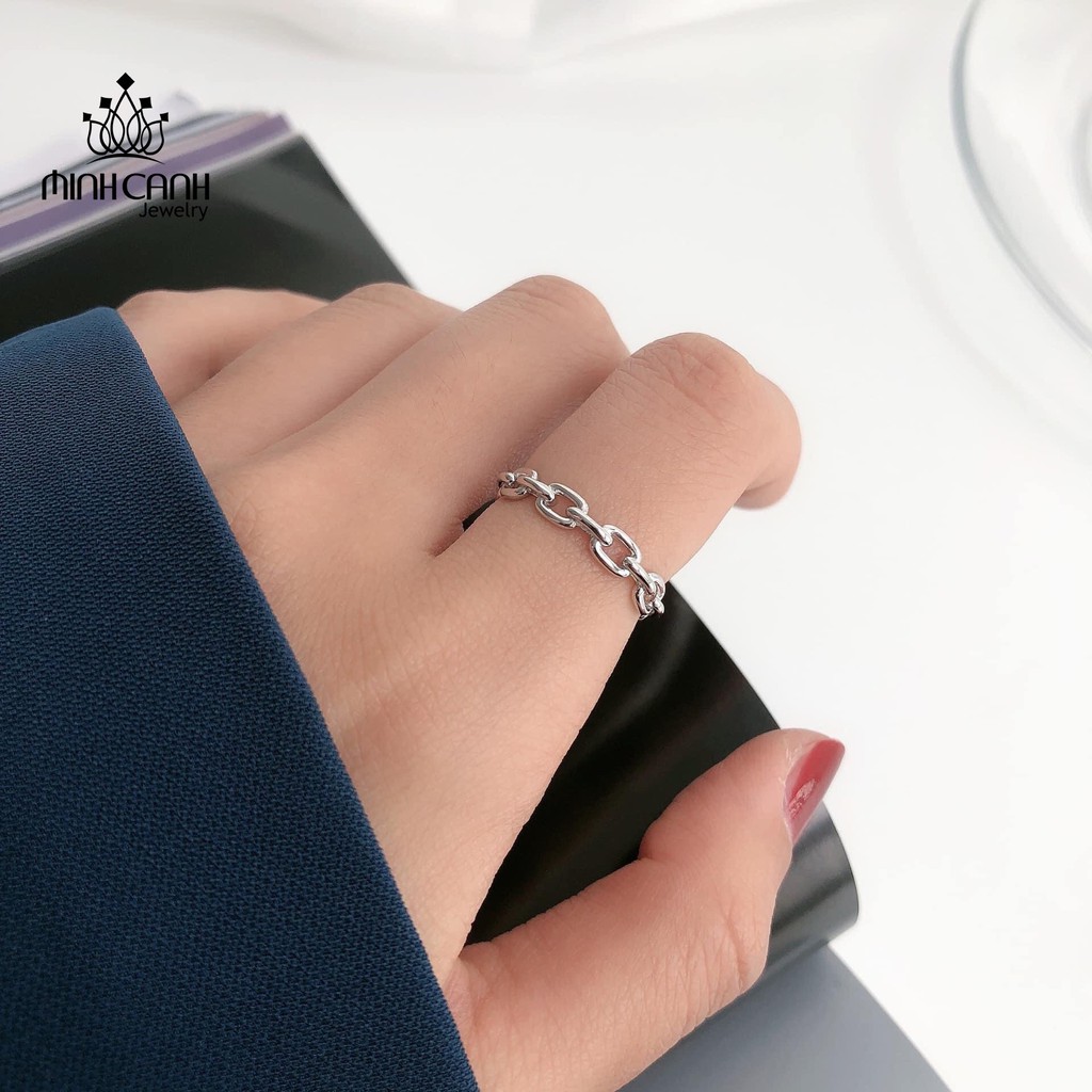 Nhẫn Bạc Nữ Hình Xích Cá Tính - Minh Canh Jewelry