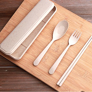 Bộ Đũa Thìa Nĩa Chất Liệu Lúa Mạch