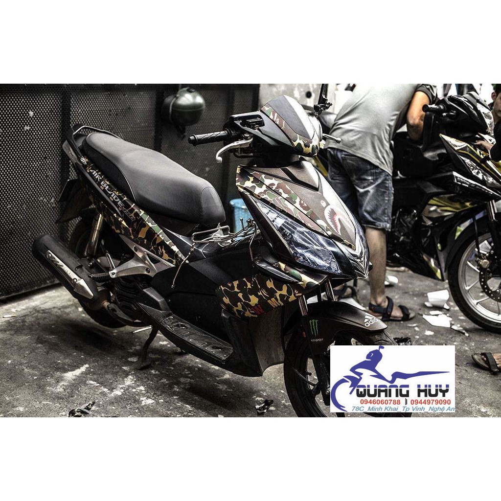 Tem Trùm Airblade Đen Canô,Team Decal AB 2007-2010