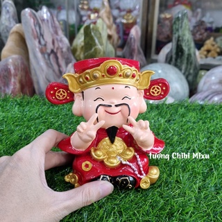 Tượng chibi Thần Tài vui vẻ 13cm