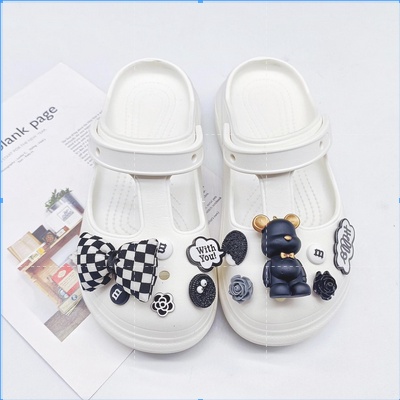 Dép sandal nữ, dép cross siêu êm kèm họa tiết nơ dễ thương MSP:2616hở- NƠ