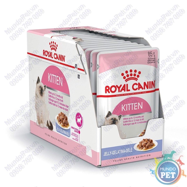 [FREESHIP TỪ 99K] ROYAL CANIN - PATE ƯỚT CHO MÈO ( HỘP 12 GÓI 85g )