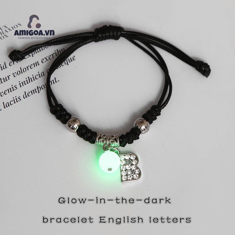 ✨✨Vòng Đeo Tay Dạ Quang Từ A-Z Có Thể Điều Chỉnh Thời Trang Cho Nam Nữ