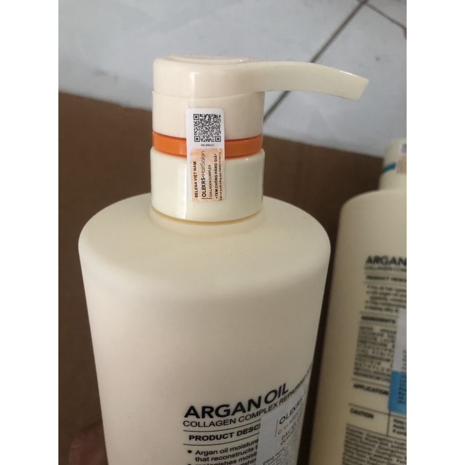 Dầu Gội xả  Olexrs Argan Oil Collagen Hair Salon cao cấp 960ml