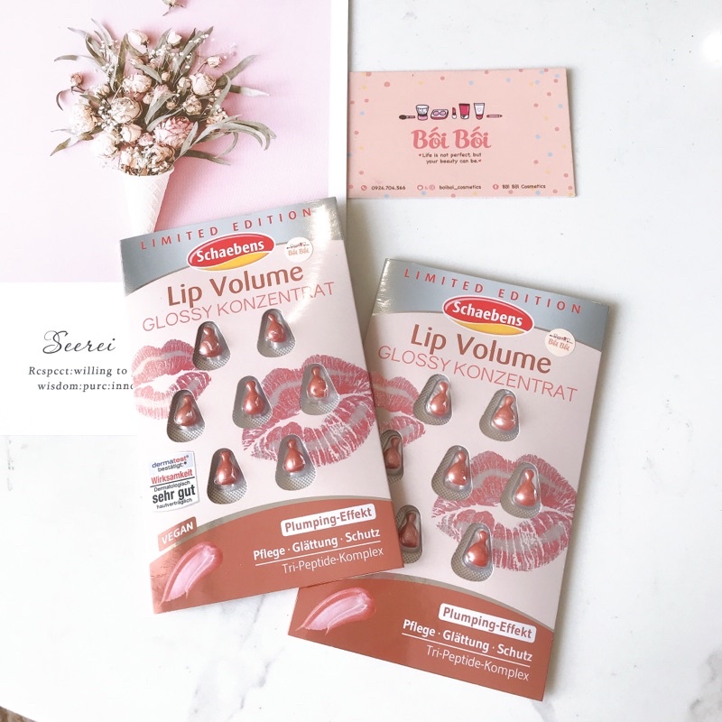 Tinh chất dưỡng môi SCHAEBENS LIP VOLUME dưỡng hồng và làm mềm môi