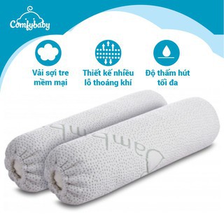 Gối chặn sợi tre cho bé Bamboo Comfybaby kháng khuẩn, an toàn | Gối chặn cho bé sơ sinh