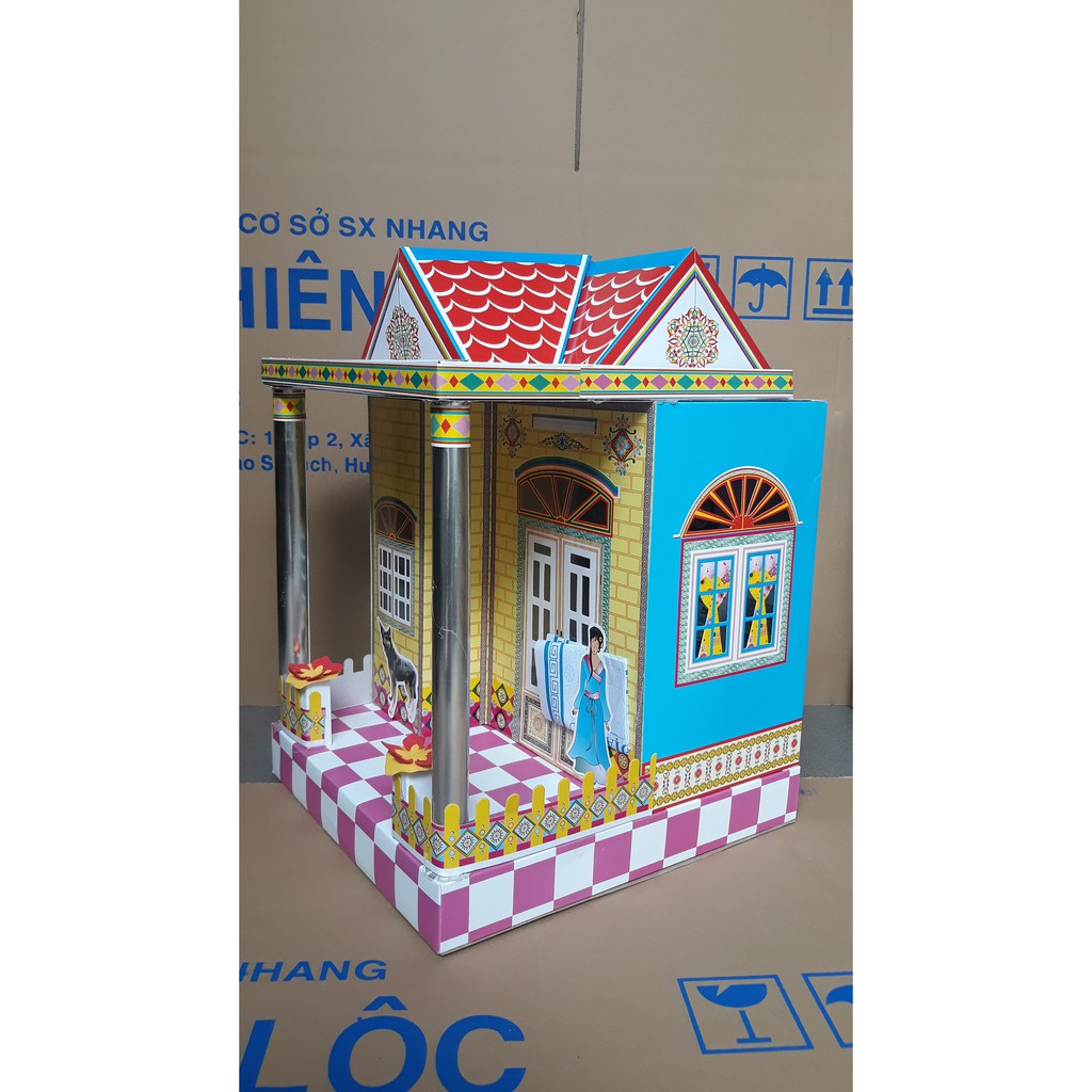 Nhà Giấy Dạng Trệt Sân Vườn Loại Đẹp - Hàng Mã Thiên Lộc