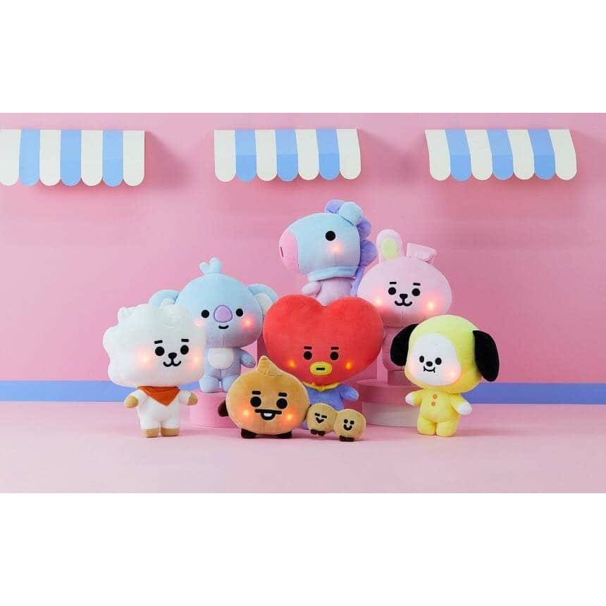 BT21 BABY Lighting Standing Doll, Gấu bông phát sáng BT21