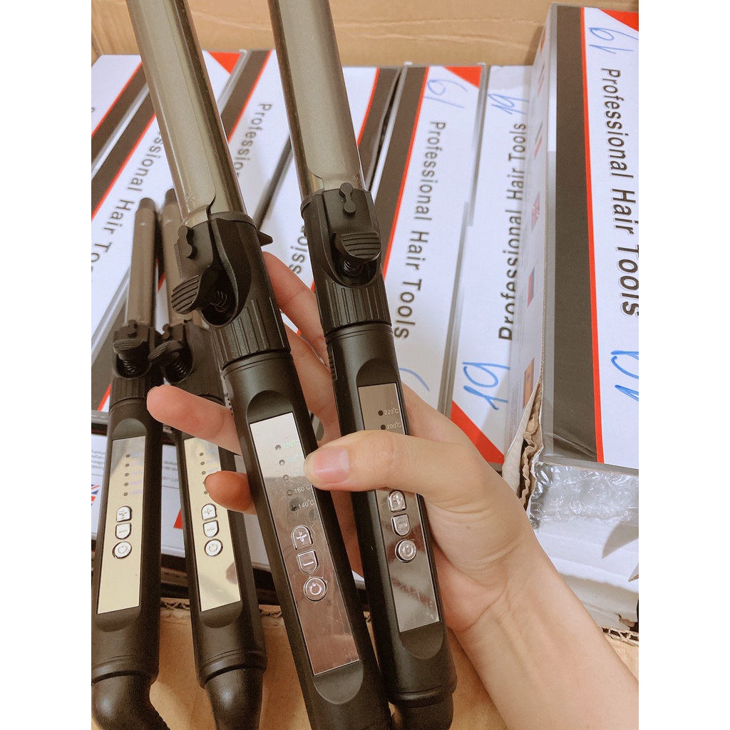 Máy Uốn Tóc Xoăn Hàn Quốc Tự Xoay Trục 360 Độ Đủ Các Size Từ Bé Đến Lớn Chuyên Nghiệp [Chính Hãng]