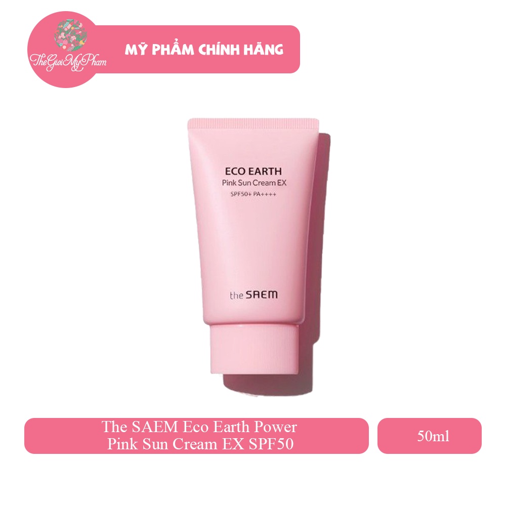 Kem Chống Nắng The S A E M Eco Earth Power Pink Sun Cream EX SPF50+ PA++++