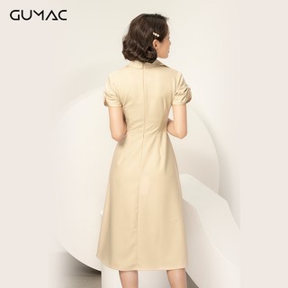 Đầm cổ V bản lật GUMAC DA973