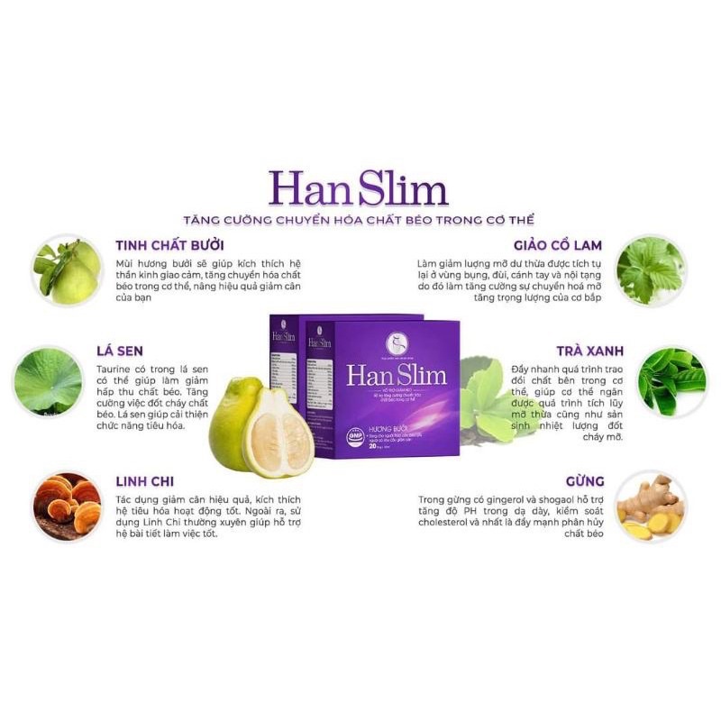 Hanslim hỗ trợ giảm cân giữ dáng làm đẹp an toàn