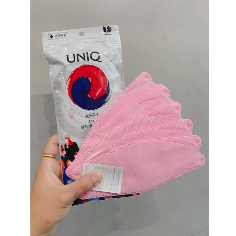 [Thùng 300 chiếc] Khẩu trang UniQ KF94 - Uni mask kháng khuẩn - Chống bụi 99%, Có tem kiểm định.