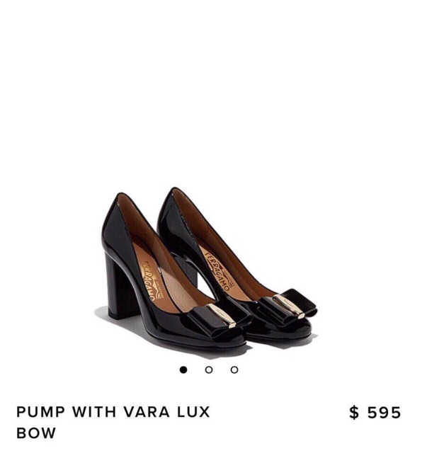 Salvatore pump vara luxbow mới gót 7p  ✔️Sz: 35-38 360k