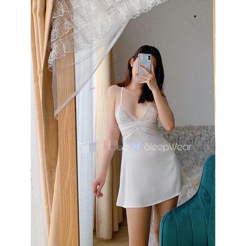 (M. 700) Váy ngủ sexy lụa cao cấp Đầm mặc nhà gợi cảm quyến rũ | BigBuy360 - bigbuy360.vn