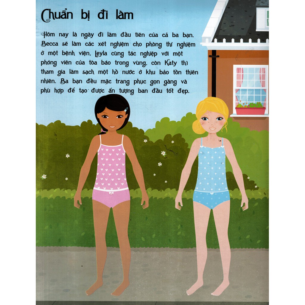 SÁCH - Dán hình trang phục búp bê - Công việc mơ ước