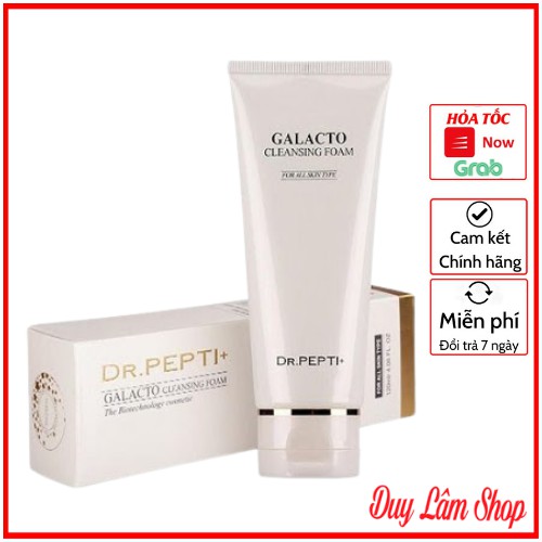 Sữa rữa mặt Dr Pepti Galacto Cleansing Foam 110ml Hàn Quốc Chính Hãng - Trắng Da Ngừa Mụn Da Dầu Khô Nhạy Cảm