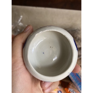Cóng sứ bông đựng sâu chim