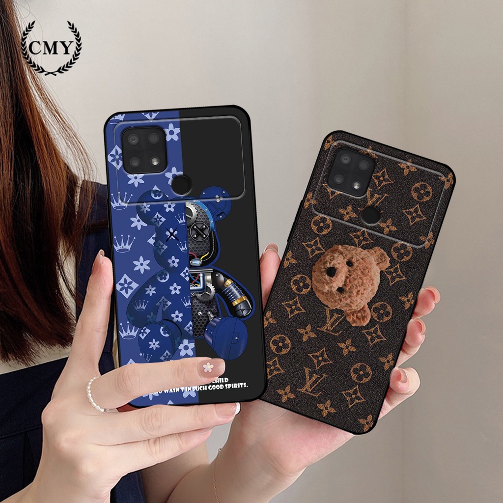 Ốp lưng Xiaomi Poco C40 in hình gấu bearbrick thời trang cao cấp.Ốp Poco C40 rẻ bền đẹp.