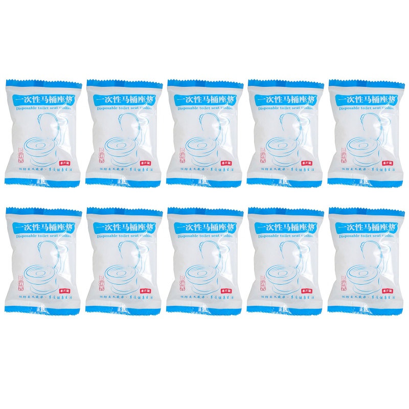 Set 10 Miếng Lót Bồn Cầu Chống Thấm Nước Sử Dụng Một Lần Tiện Lợi