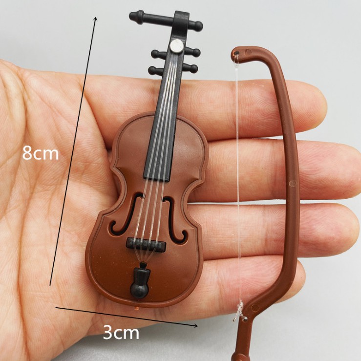 KHO-HN * Mẫu mô hình các loại nhạc cụ như đàn vĩ cầm violin, kèn trumpet dùng trang trí nhà búp bê, bàn làm việc, DIY