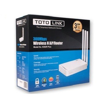 Bộ Định Tuyến Dây Totolink N302R Plus 300 Mbps Chuyên Dụng
