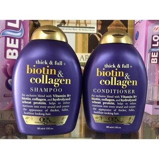 Dầu Gội Đầu Dầu Xả Biotin Collagen Mỹ Chai 385ml Hàng nhập từ Mỹ Fascino Queen