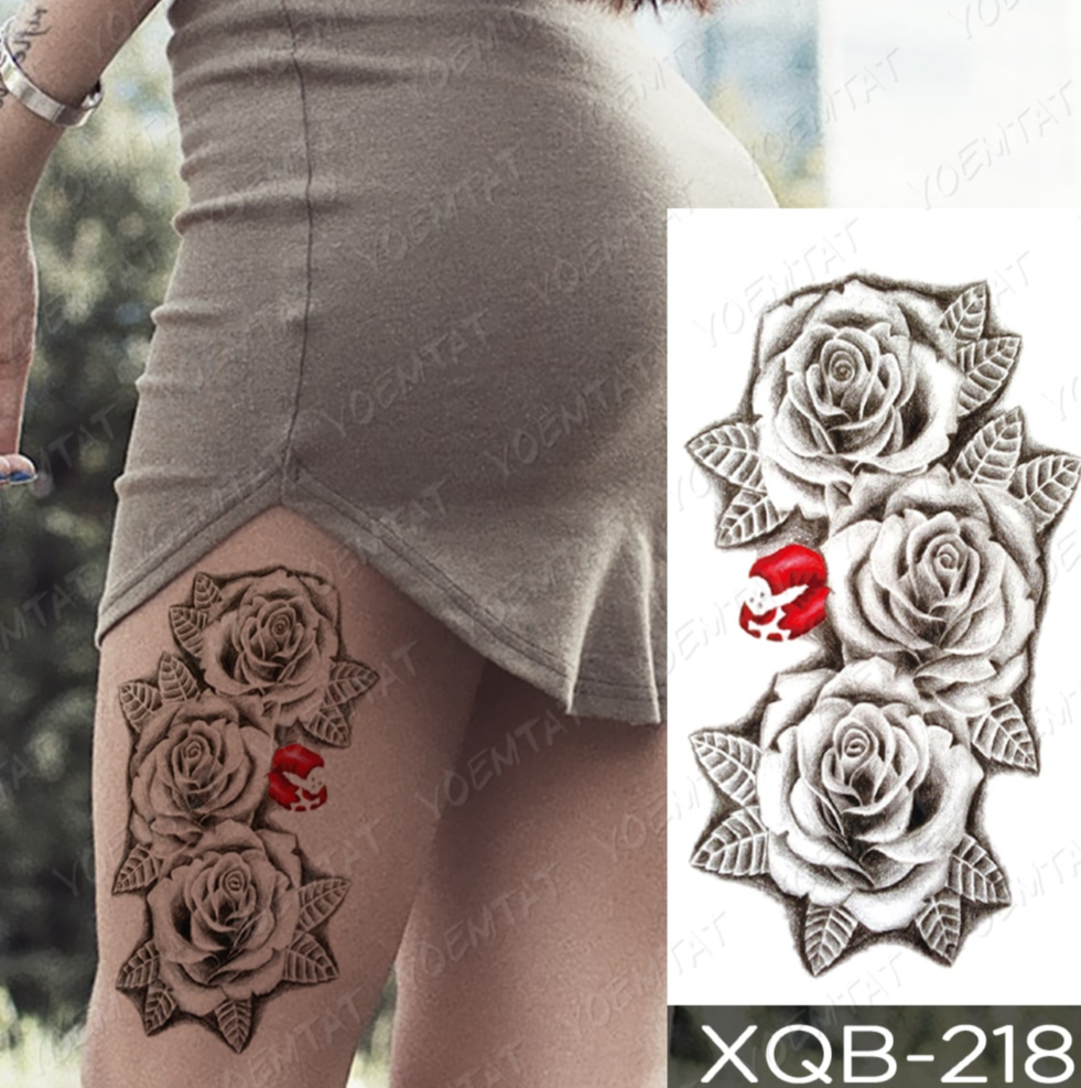Hình Xăm Dán Chữ I Love You Chống Nước Phong Cách Âu Mỹ