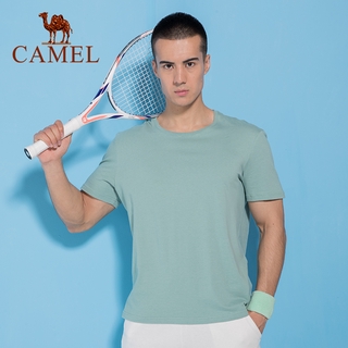 Áo thun CAMEL 100% cotton thoáng khí kiểu dáng đơn giản trẻ trung cho nam