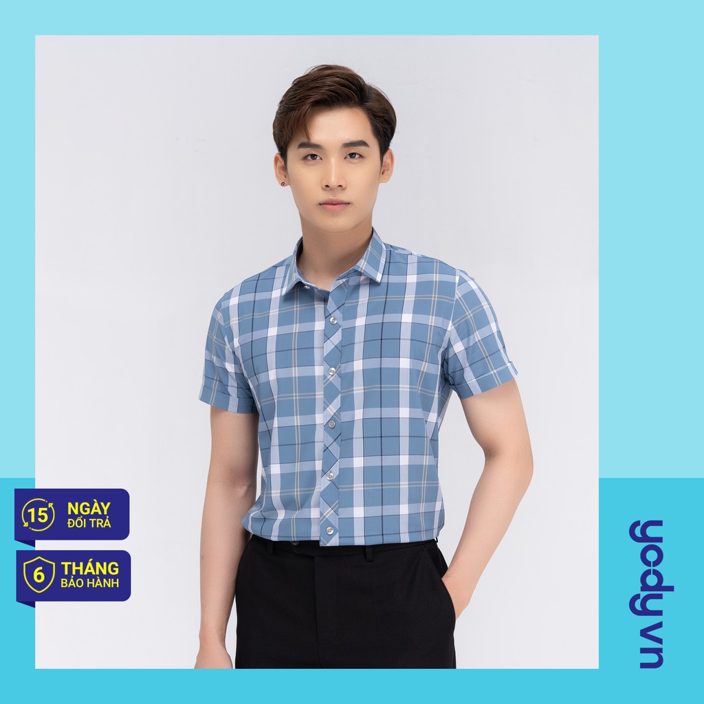 Áo sơ mi Nam YODY kẻ caro kiểu dáng slim trẻ trung năng động SCM3045 | BigBuy360 - bigbuy360.vn