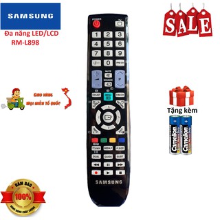 Điều khiển tivi SamsungRM-L898 remote đa năng dòng LCD/LED TV Samsung - Hàng tốt [ tặng kèm pin, BH đổi mới ]