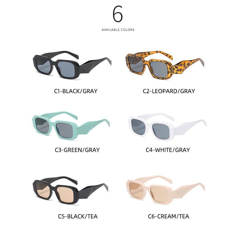 Kính Mát Gọng Vuông Phong Cách Thời Trang Âu Mỹ 2022