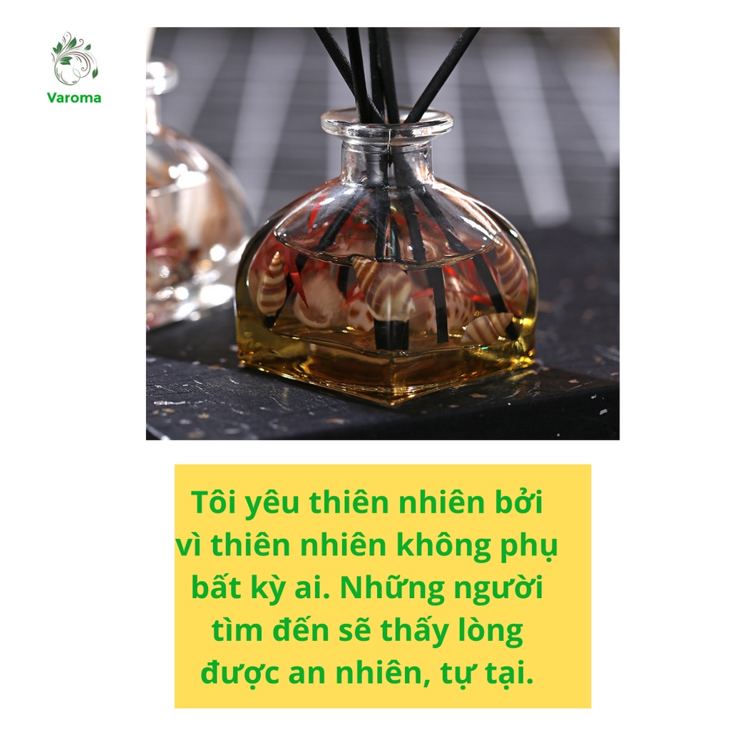 (Mới) Lọ khuếch tán tinh dầu nước hoa PEARL SHELL thơm phòng khử mùi sang trọng que gỗ KT25