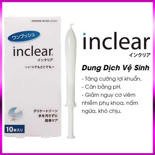 Dung Dịch Vệ Sinh Phụ Nữ INCLEAR 3 ống / 10 ống