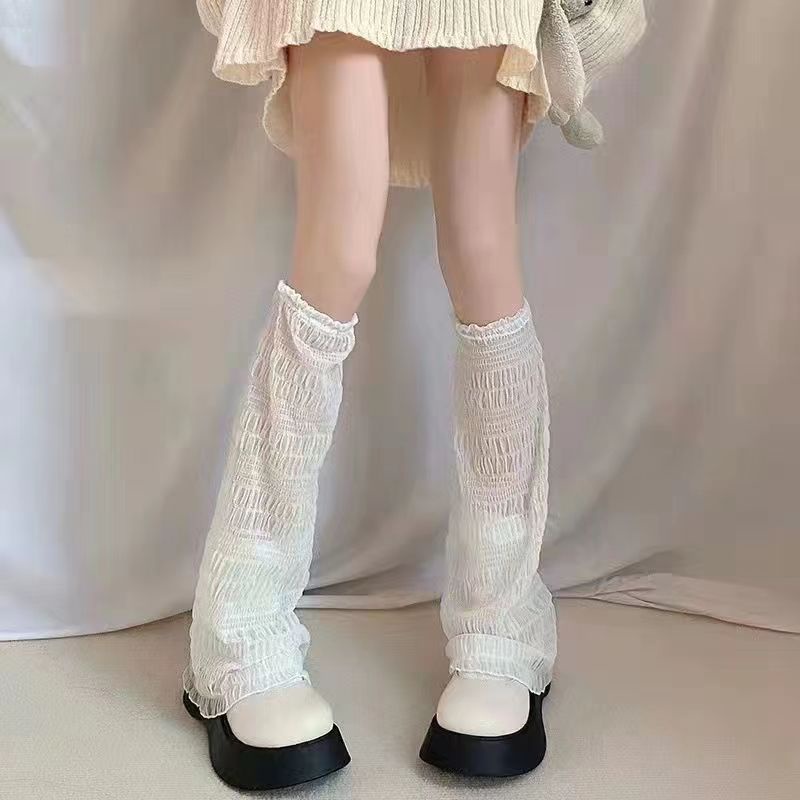 Y2k JK Vớ Dài Qua Gối Bằng Nylon Mỏng Giữ Ấm Chân Phong Cách Lolita Nhật Bản Ngọt Ngào Cho Nữ Cosplay Punk