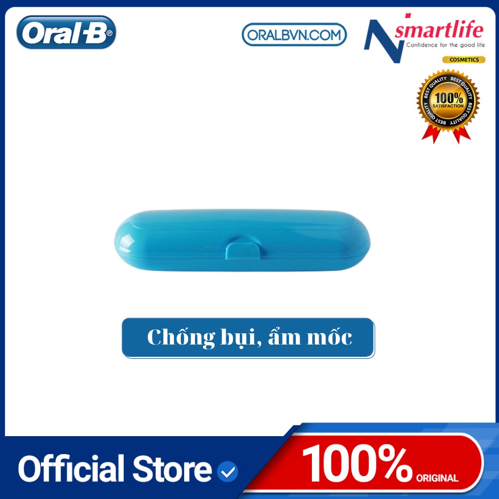 Hộp đựng bàn chải đánh răng điện Oral-B chính hãng chống bụi, nhỏ gọn cho du lịch (Tương thích Oral-B, Philips)