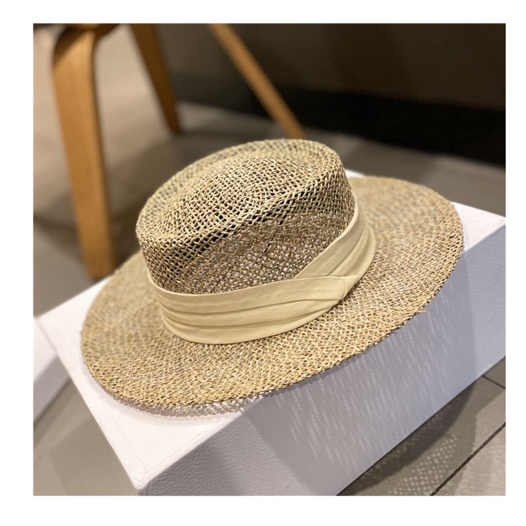 Mũ cói đi biển dạng lưới thưa hàng cao cấp