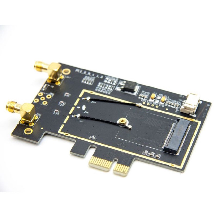 Adapter chuyển đổi card wifi m2 laptop sang wifi pice dùng cho máy tính bàn Ax200 9260 8265 1650a