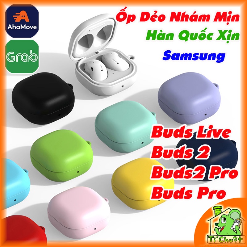 [Chính Hãng Alpha Korea] Bao Ốp Galaxy Buds Pro/ Buds 2 Pro/ Buds 2/ Buds Live Silicon Dẻo Màu Nhám Mịn