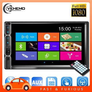 Máy nghe nhạc bluetooth MP5 màn hình 7inch 2DIN cho xe hơi kèm phụ kiện