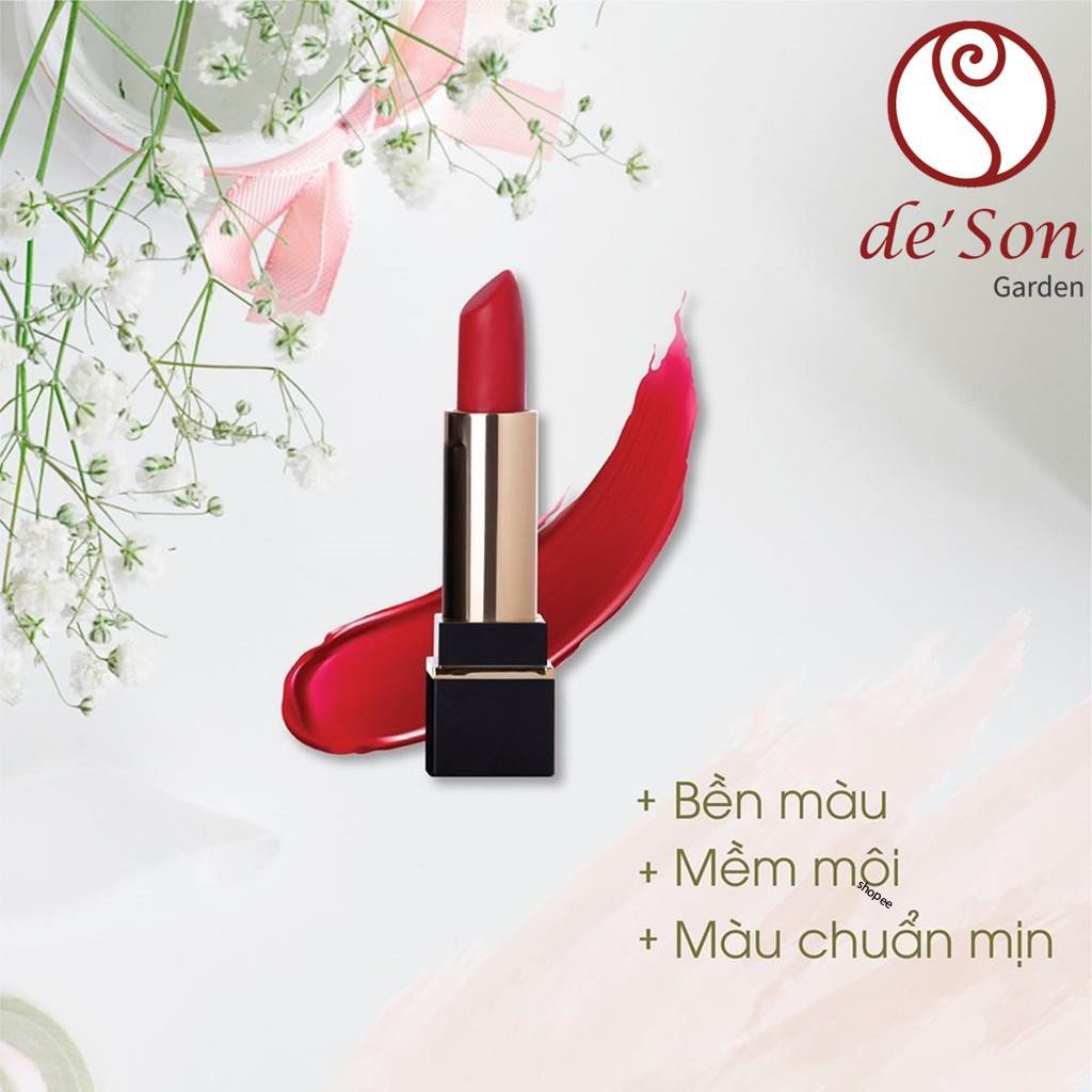 Son Thỏi Lì Handmade Passion Luxury Matte De' Son Garden Lipstick Không Chì Siêu Lì 5g