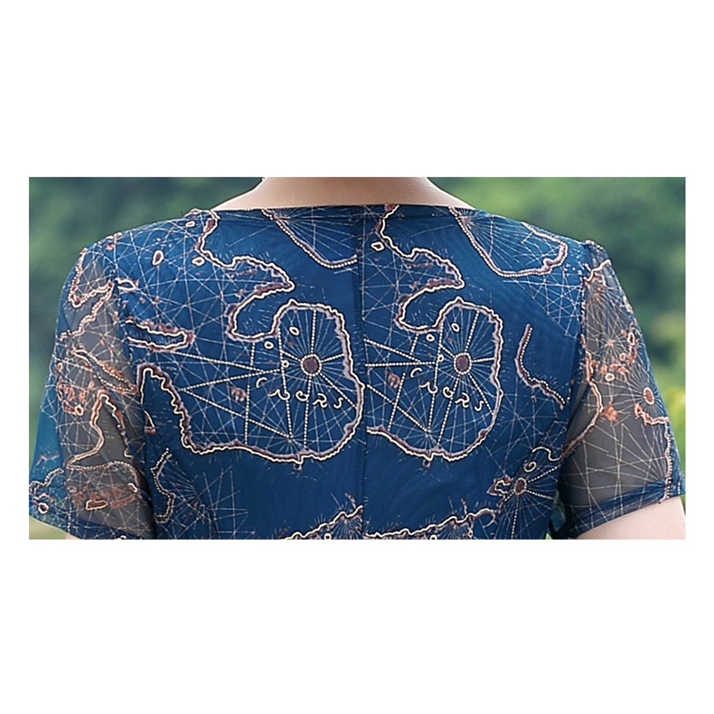 đầm trung niên Đầm Phụ Nữ Trung Niên set trung niên nữ 4xl Đầm Chiffon Thời Trang Mùa Hè Phong Cách Phương Tây Hàng Mới Dành Cho Phụ Nữ Trung Niên 2022 40-50 Tuổi