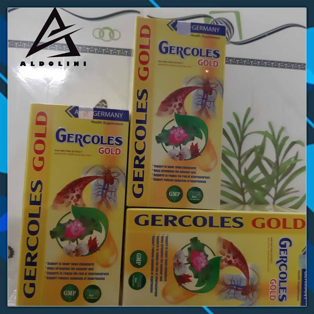 VIÊN UỐNG GERCOLES GOLD - Hỗ Trợ Hạ Mỡ Máu Giảm Nguy Cơ Xơ Vữa Ổn Định Huyết Áp- CHÍNH HÃNG HỘP 30 VIÊN