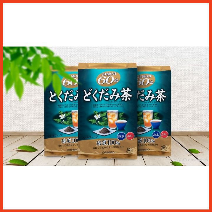 Trà diếp cá Orihiro Nhật Bản [FREE SHIP_AUTH] 1 bịch 60 gói túi lọc